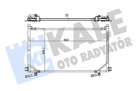 Фото автозапчасти kale ford радіатор кондиціонера (конденсатор) maverick, nissan terrano ii 96- KALE OTO RADYATOR 345545