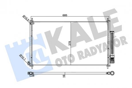 Радиатор кондиционера Honda Cr-V IV KALE OTO RADYATOR 345720 (фото 1)
