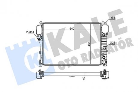 Фото автозапчасти kale db радіатор охолодження s-class w221 2.0/6.0 05- KALE OTO RADYATOR 345970