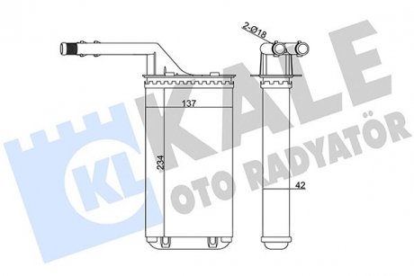 Фото автозапчасти kale citroen радиатор отопления ax,saxo,peugeot 106 KALE OTO RADYATOR 346275