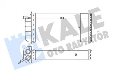 FIAT Радиатор отопления Bravo,Marea,Alfa Romeo 145/146 KALE OTO RADYATOR 346340 (фото 1)