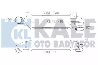 KALE FORD інтеркулер Transit 2.0DI/TDCi 00- KALE OTO RADYATOR 346600
