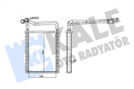 Фото автозапчастини радіатор обігрівача Hyundai Accent III KALE OTO RADYATOR 346765