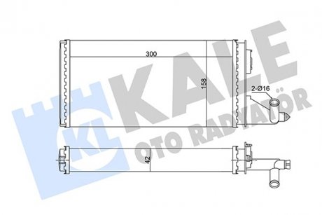 Фото автозапчастини kale fiat радіатор опалення iveco daily ii 89- KALE OTO RADYATOR 347095