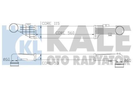 Фото автозапчастини kale db інтеркулер w204/212 07- KALE OTO RADYATOR 347300