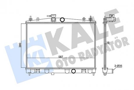 Фото автозапчастини радіатор охолодження Nissan Cube, Juke KALE OTO RADYATOR 348005