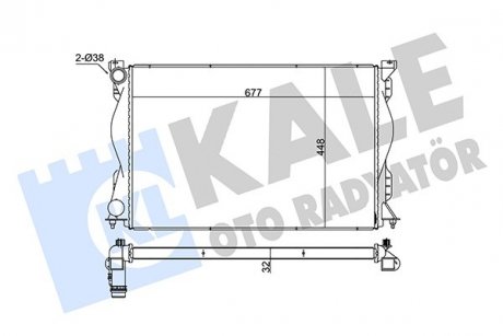 Фото автозапчасти радіатор охолодження Audi A6 2.0/2.0D 04-11 KALE OTO RADYATOR 348315