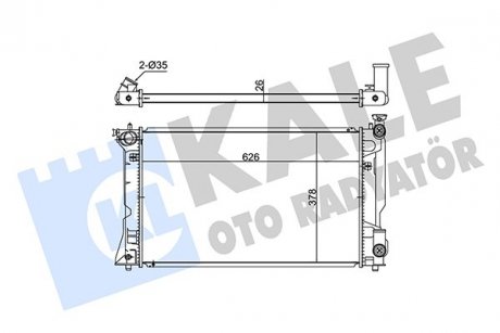 Фото автозапчастини kale toyota радіатор охолодження avensis 2.0 03- KALE OTO RADYATOR 348650 (фото 1)