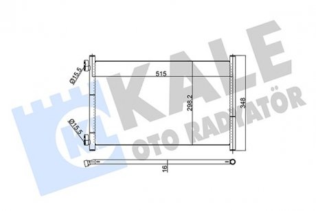 Фото автозапчасти kale fiat радіатор кондиціонера punto 1.3/1.9jtd 99- KALE OTO RADYATOR 350560