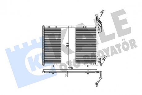 Фото автозапчастини kale ford радіатор кондиціонера b-max,fiesta vi 1.6tdci 09- KALE OTO RADYATOR 350580 (фото 1)