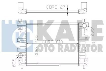 Теплообмінник KALE OTO RADYATOR 350800 (фото 1)
