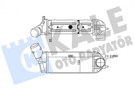 Фото автозапчасти kale citroen інтеркулер c4 i,peugeot 307 1.6/2.0hdi KALE OTO RADYATOR 350815