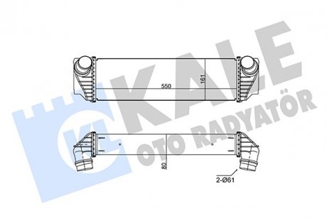 Фото автозапчасти радиатор интеркулера BMW 5 (F07/F10/F11)/6 (F06/F12/F13)/7 (F01-F04) 3.0D N57 09-18 KALE OTO RADYATOR 350830