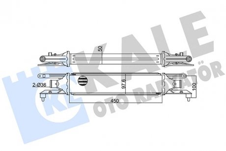 Фото автозапчасти kale fiat інтеркулер grande punto,punto 1.3d 05- KALE OTO RADYATOR 350855