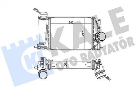 Фото автозапчасти kale renault интеркулер grand scenic iv,megane iv,nissan qashqai ii 1.2tce KALE OTO RADYATOR 350970