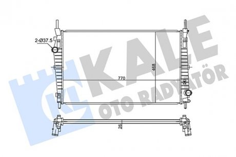 Фото автозапчасти kale ford радіатор охолодження transit 3.2tdci 07- KALE OTO RADYATOR 351275