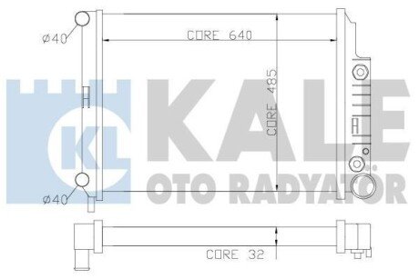 Фото автозапчасти kale db радиатор охлаждения w210 2.8/3.2 95- KALE OTO RADYATOR 351600