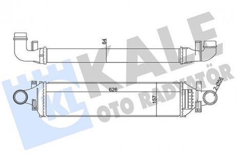 KALE DB інтеркулер W176/246 1.5/2.2CDI 12- KALE OTO RADYATOR 352020