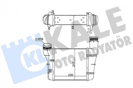 KALE VW Інтеркулер Audi A4/6 1.9/2.0TDI KALE OTO RADYATOR 352375