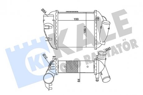 Фото автозапчасти kale vw інтеркулер audi a4 2.5tdi 00- № шасі от: от 8e-2-117 001 KALE OTO RADYATOR 352390