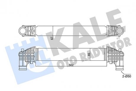 Фото автозапчастини радіатор інтеркулера VW Sharan 1.8 T/1.9 TDI 95-10 KALE OTO RADYATOR 352420