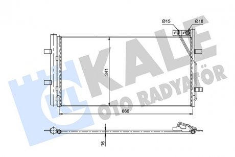 Радиатор кондиционера Audi Q3 Condenser KALE OTO RADYATOR 353085 (фото 1)