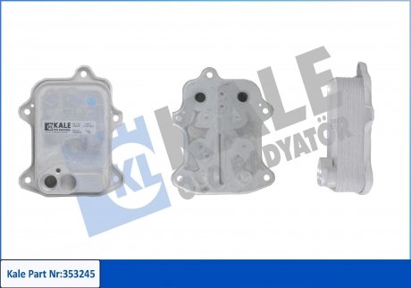 Фото автозапчасти kale vw масляний радіатор audi a1/3,golf v,vi,passat,tiguan,touran,skoda fabia ii,octavia ii,rapid KALE OTO RADYATOR 353245 (фото 1)