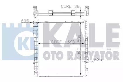 KALE BMW радіатор охолодження X5 E53 3.0d/4.4/4.8 KALE OTO RADYATOR 354200