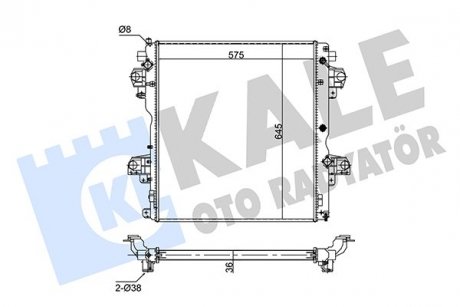 Фото автозапчастини kale toyota радіатор охолодження двиг. land cruiser prado 3.0 d-4d 09- KALE OTO RADYATOR 354290