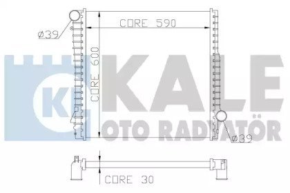 Фото автозапчастини kale bmw радіатор охолодження двиг. x5 e53 3.0d/3.0i KALE OTO RADYATOR 354300