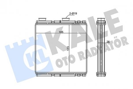 Фото автозапчастини kale renault радиатор отопления laguna iii 07- KALE OTO RADYATOR 354915