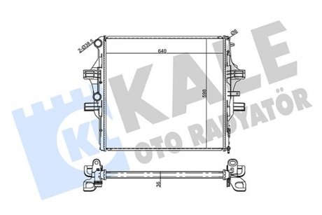 Фото автозапчастини kale fiat радіатор охолодження iveco daily v,vi 3.0d 11- KALE OTO RADYATOR 354995