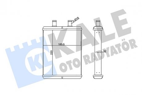 Фото автозапчасти kale iveco радіатор опалення daily iv 06- KALE OTO RADYATOR 355250