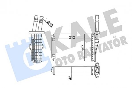 KALE RENAULT радіатор опалення Espace III KALE OTO RADYATOR 355270