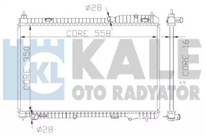 Фото автозапчасти kale ford радіатор охолодження fiesta vi 1.4 08- KALE OTO RADYATOR 356000