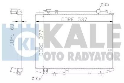 Фото автозапчасти радиатор охлаждения Ford Ranger - Mazda B-Serie, Bt-50 Radiator KALE OT KALE OTO RADYATOR 356200