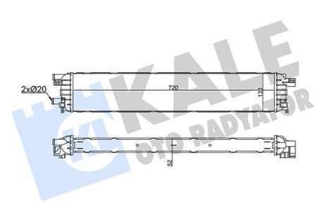 Фото автозапчасти радиатор охлаждения дополнительный Audi A4 Lt KALE OTO RADYATOR 356335