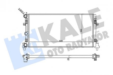 Радиатор охлаждения Audi A1, Seat Ibiza IV, Ibiza IV Sportcoupe KALE OTO RADYATOR 356425 (фото 1)