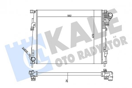 Фото автозапчастини радіатор охолодження Renault Trafic II/Opel Vivaro/Nissan Primastar KALE OTO RADYATOR 356895 (фото 1)