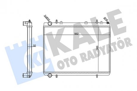 Радиатор охлаждения Citroen C4/Peugeot 307 KALE OTO RADYATOR 356915 (фото 1)