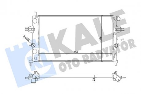 Фото автозапчасти радиатор охлаждения Opel Astra G, Zafira A KALE OTO RADYATOR 356965