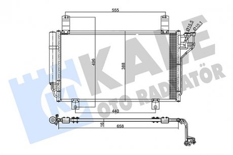 Фото автозапчастини радиатор кондиционера Mazda Cx-5 Condenser KALE OTO RADYATOR 357795