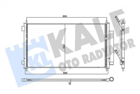Радиатор кондиционера Honda CR-V III KALE OTO RADYATOR 358075
