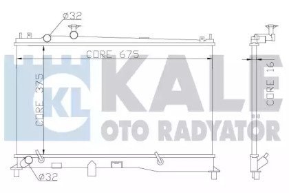 Фото автозапчасти радиатор охлаждения Mazda 6 KALE OTO RADYATOR 360000