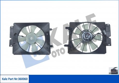 Вентилятор охлаждения радиатора с кожухом Honda Cr-V II KALE OTO RADYATOR 360060 (фото 1)