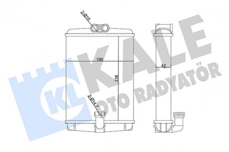 Радіатор пічки MB S-class (W220)/E-class (W210) -03 KALE OTO RADYATOR 360205