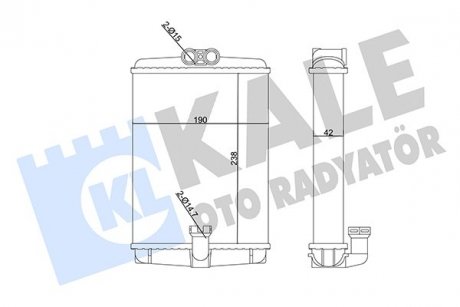 Фото автозапчасти радіатор пічки MB S-class (W220)/E-class (W210) -03 KALE OTO RADYATOR 360205