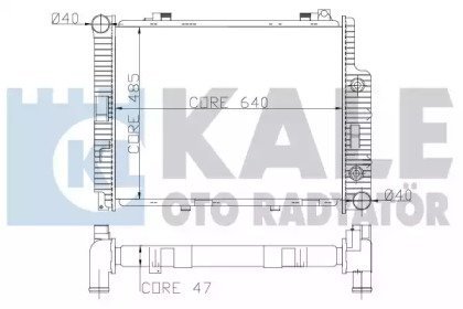 Фото автозапчасти kale db радіатор охолодження w210 2.9td 96- KALE OTO RADYATOR 361600 (фото 1)