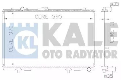 Радиатор охлаждения Mitsubishi L 200 KALE OTO RADYATOR 362200 (фото 1)