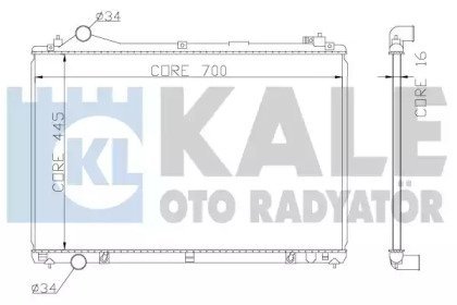 Фото автозапчастини теплообмінник KALE OTO RADYATOR 362600 (фото 1)